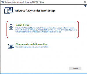 Dynamics NAV 2017 - Instalare Demo