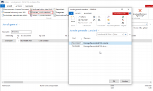 Dynamics NAV (Navision) - Jurnale Contabile Preluare Jurnale Standard