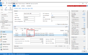Dynamics NAV (Navision) - Factură vânzare - variante articol