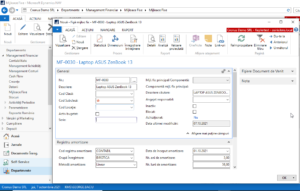 Dynamics NAV (Navision) - Creare fișă mijloc fix