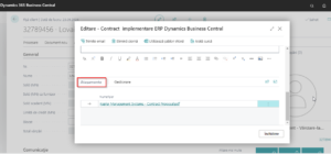 Business Central (Navision) - Email client -atașament